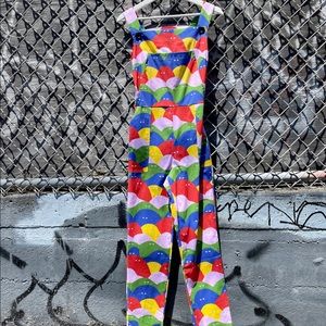 NOOWORKS Overalls in Rainbow Lumps - Small NWT